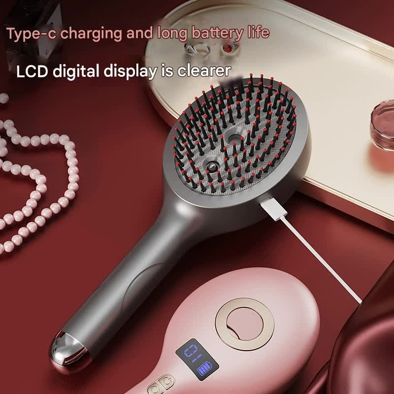 2-in-1 Ionic Hair Straightening Brush
