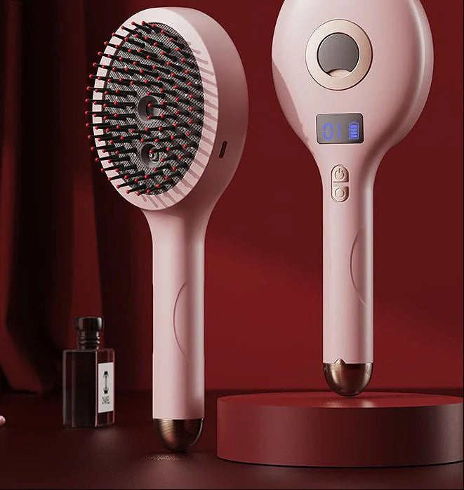 2-in-1 Ionic Hair Straightening Brush