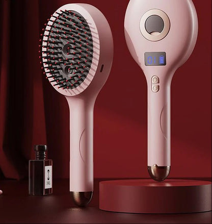 2-in-1 Ionic Hair Straightening Brush