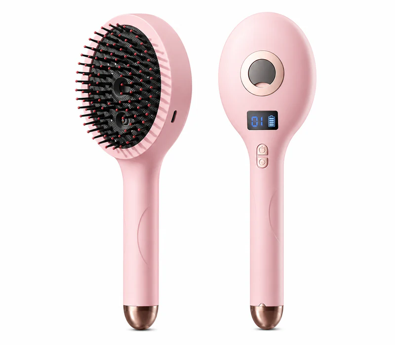 2-in-1 Ionic Hair Straightening Brush – Fast Salon-Style Straightener UAE